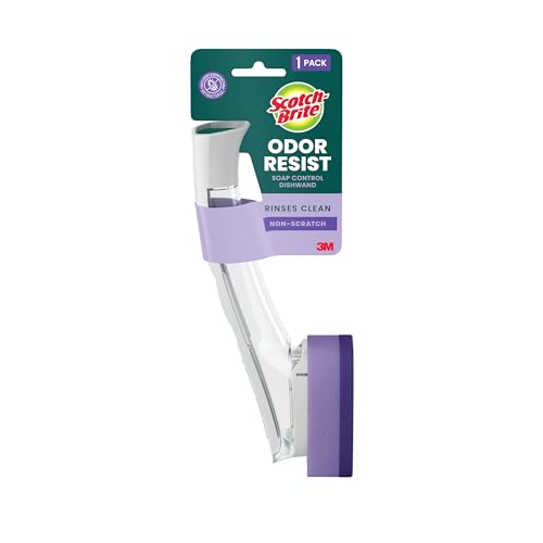 Scotch-Brite Soap Control Odor Resist Non Scratch Dishwand, 1 pack