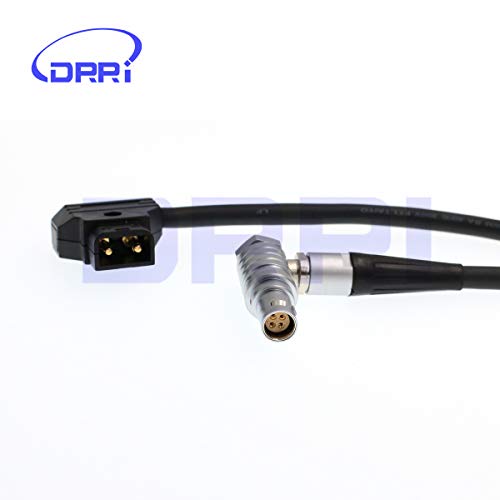 DRRI Right Angle 1B 4pin to D-tap Power Cable for Canon C200 /
