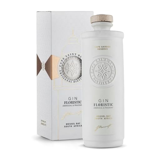 Cape Saint Blaize – Floristic Gin | 700 ml | Ginebra rosada de Sudáfrica | Premium | Artesanal | Floral y afrutada | Botella de porcelana exclusiva