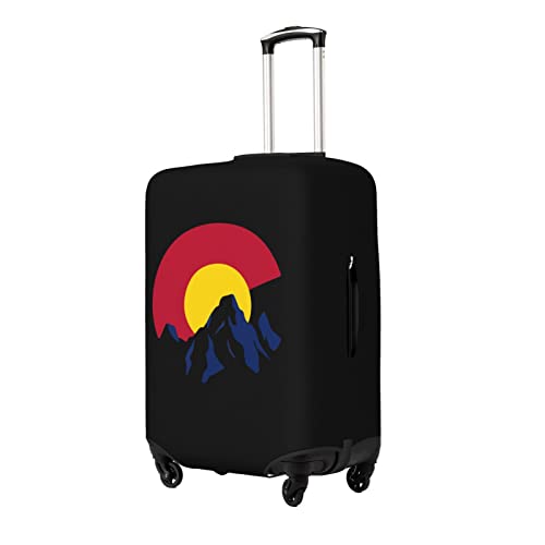 SEAEAGLE Colorado Flag Mountain Travel Luggage Cover Luggage Suitcase Protector Fits 18-32 Inch Baggage Trunk Case2