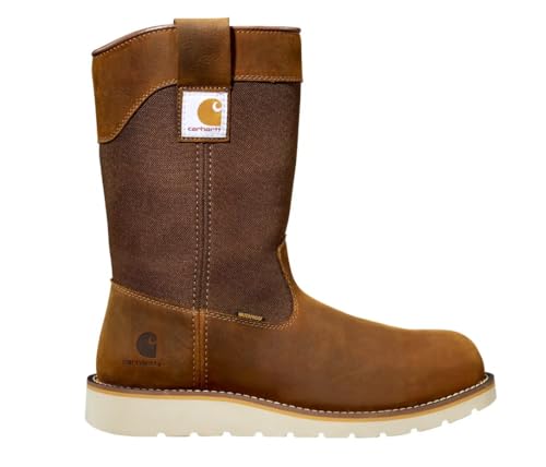 Carhartt Men's Waterproof 10" Soft Toe Wellington Wedge Work Boot2