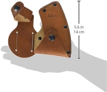 Miniatura 3 de CRKT Funda de hacha Freyr cuero de grano completo, múltiples broches, trabillas para cinturón para transporte seguro del hacha, para uso con CRKT