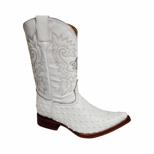 Dona Michi Men Cowboy boot's Leather Ostrich Print Back Cut 2x Toe Westerm Handcrafted Luxury Boots3