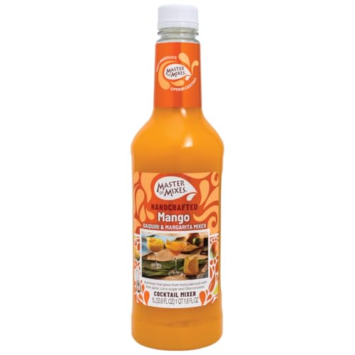 Master of Mixes Mango Daiquiri / Margarita Drink Mix, Ready to Use, 1 Liter Bottle (33.8 Fluid Ounces)