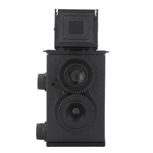 Staeekkzy Cámara de Película de 35 mm con Doble Lente, Cámara Retro con Película Reflectante Doble, Grabación de Vlogs y para Adultos.