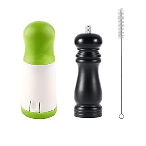 Smavles Pepermolen 2 PCS Kruidenmolen Zoutmolen Zout en Peper Mill Pepper Grinder Kit,Hand Spice Grinders Peterselie…