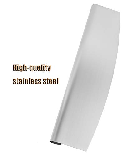 14\'\'x16\'\'Aluminum Pizza Peel & 14\'\' Stainless Steel Pizza Cutter Set, Pizza Tools, Pizza Accessories and Supplies for Indoor & Outdoor Pizza Oven, Pastry, Dough, Bread Peel & Rocker Knife Pizza Paddle