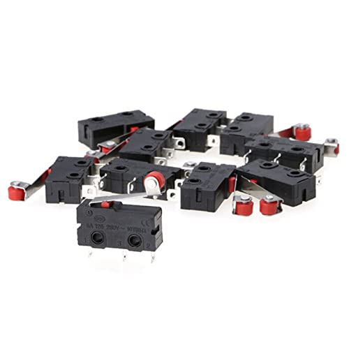 Commutateur KW12-3 microswitch de type levier à roulette pour PCB lot de 5 pièces