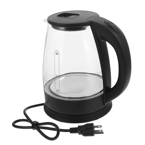 Tetera Eléctrica Garneck 1.8L Vidrio Borosilicato Negra