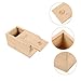 Anneome Wooden Bait Box Portable Multi-Function Storage Container for Fishing Accessories Small Pressure Resistant for Outdoor Fishing Trips