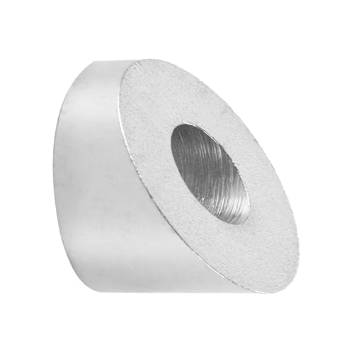 Hoite 10 Stück abgeschrägte Unterlegscheiben aus Edelstahl, 1/4 Zoll 30-Grad-Unterlegscheiben, Verbindungsklemme für Stahldrahtseile, für Decktreppengeländer