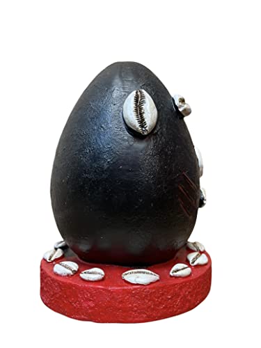 Statues Artificial Stone Orisha Elegua Sculpture Gray or Beige 8 inch.