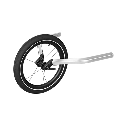 Il kit da jogging aggiornato impiega ora un meccanismo a perno passante da connettere al rimorchio della bici per ottenere un fissaggio più sicuro