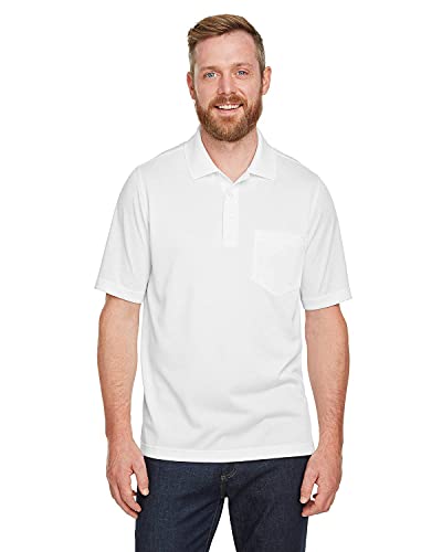 Polo de sport et travail blanc taille 2XL avec poche poitrine