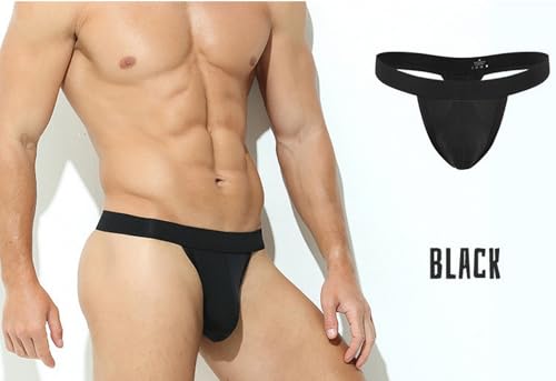 Comfortable U Convex Pouch Panties for Men Sexy Thongs G string T back Underwear Underpants2