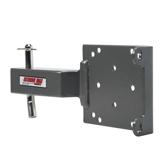 Extreme Max 5600.3084 Universal 2" Receiver Hitch Winch Mount for ATV / UTV , Black