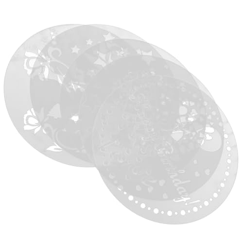 FUNOMOCYA Coffee Latte Art Tools 1 Set of Latte Art Stencils Washable Stencils for Decorating