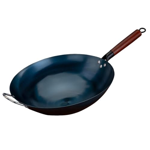 Wok de hierro con mango de madera, 36 cm miniatura 6