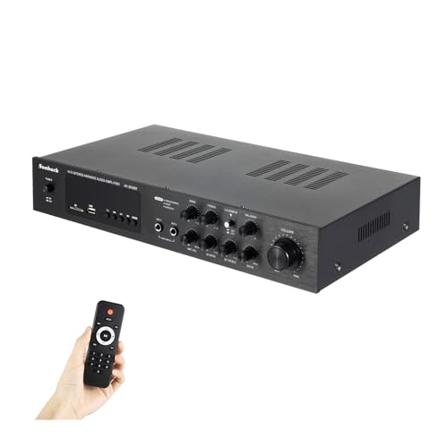 Système Audio Multifonction Amplificateur Hi-Fi Bluetooth 5.0 - 600W, Son Surround 5.1 - Entrées SD/USB/RCA/AUX/Micro - Écran LED, Télécommande Amplificateur De Son