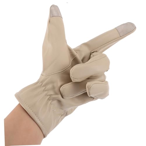 Guantes de piel sintética BESTonZON contra manos frías en exteriores 7