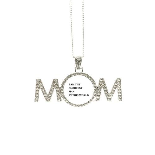 Collier I Am The Smartest Man pendentif Art déco pour grand-mère