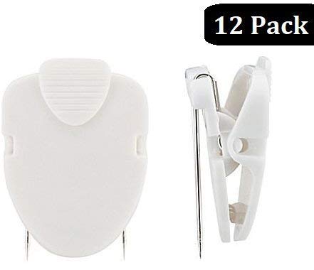 1InTheOffice Cubicle Clips, White, 12/Pack (White)