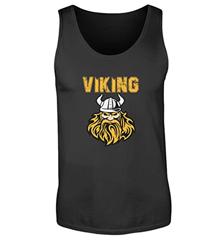 Débardeur Viking barbe homme noir XXL décontracté été sans manches