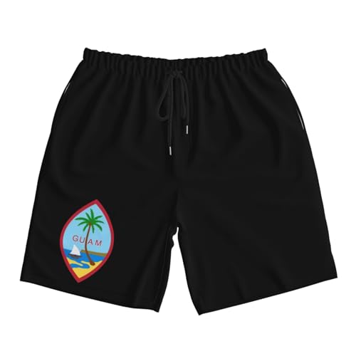 Seal of Guam Men's Quick-Dry Board Shorts 7