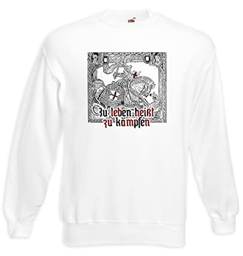 Sweat-shirt Urban Backwoods Zu Leben Heißt Zu Kämpfen II pour homme en coton noir