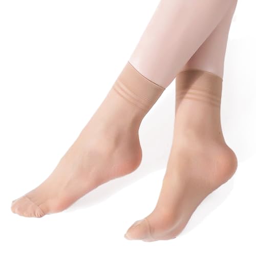 Image of 12 /20 Pairs Women's Ankle Sheer Nylon Socks
