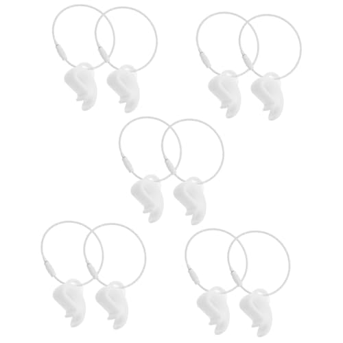 BESPORTBLE 5sets Sturdy Compact Flying Disc Clip Holder Case for Outdoor Sports Wear-Resistant Holder Crossbody Strap Hole 2pcs*5