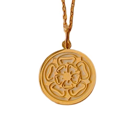 Dije de flor de rosa grabada en collar de plata de ley 925