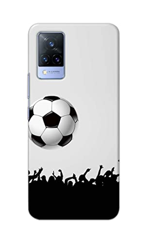 Image of Printed Hard Back Cover Case for Vivo V21 5G Back Cover (Football Icon) -702
