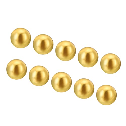 PATIKIL M4 Thread Cap Nuts Knob, 20 Pack Steel Ball Lamp Decoration Screw Caps Nut Cover for Furniture Lighting, Gold Tone