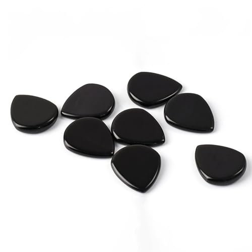 Wushrsds 8 PCS Natural Black Obsidian...