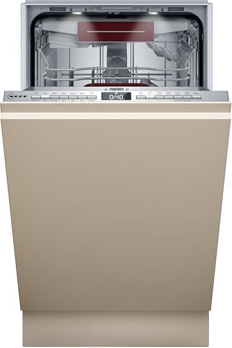 NEFF S857YMX12E, N 70, Smarter Geschirrspüler Vollintegriert 45 cm, Besteckschublade, sehr leise, Zeolith-Trocknung, Flex II Korbsystem, Favoriten Programm, starke Reinigungsleistung, Time Light