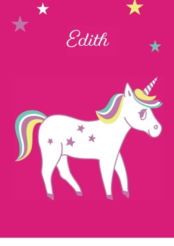 Edith: Einhorn Malbuch / Tagebuch / Notizbuch - DIN A4 - blanko (German Edition)