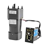 110V 120W Ac Gear Motor Electric Single-Phase Motor 0-450 RPM Variable Speed Adjustable Governor Geared Motor and Adjustable Speed Controller Combo (3K)