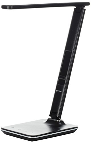 Preisvergleich Produktbild Melianda MA-61000 Schreibtischlampe, dimmbar, Uhr, Temperatur, Wecker, Kalender schwarz