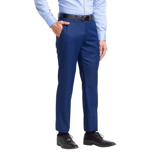 Image of Park Avenue Super Slim Fit Medium Grey Trouser for Men