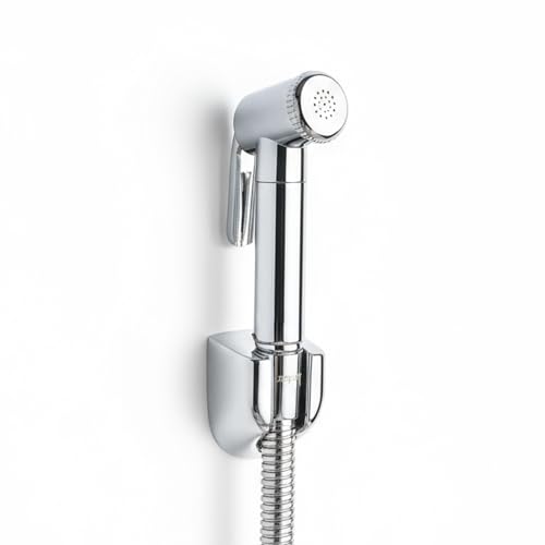 Image of Acetap Health Faucet, ABS Health Faucet Set for Bathroom /Jet Spray Pipe for Toilet Shower Faucet with Flexible S.S - 304 Grade 1 Meter Shower Hose and Wall Hook, Chrome Finish