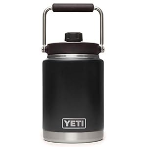 YETI Rambler Half Gallon Jug, Vacuum Insulated, Stainless Steel with MagCap, Black