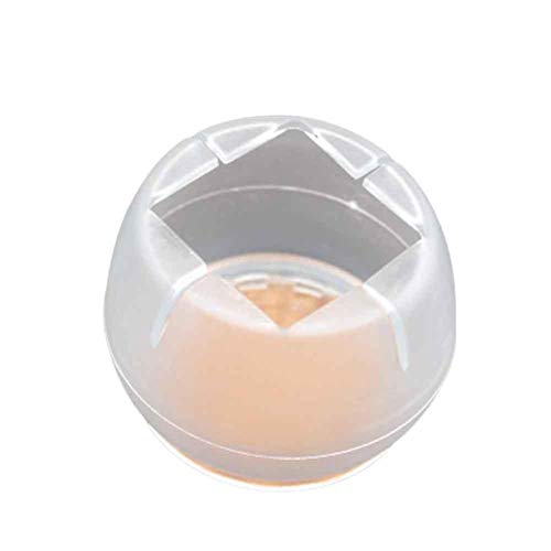 Nanshoudeyi Silikon-Stuhlbeinkappen Filz Füße, 12 Packungen Möbel Tisch-Abdeckungen, Silikon-Beine verhindern Kratzer, passend für 12 - 37 mm Durchmesser Stühle, Schreibtisch-Füße,rund Cover