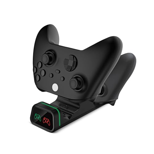 CENOKA Twin Xbox Controller Charging Station, 3.5Hr Fast Charging, LED Indication, for Xbox Series S/X & Xbox-One S/X CENOKA Twin Xbox Controller Charging Station, 3.5Hr Fast Charging, LED Indication, for Xbox Series S/X & Xbox-One S/X