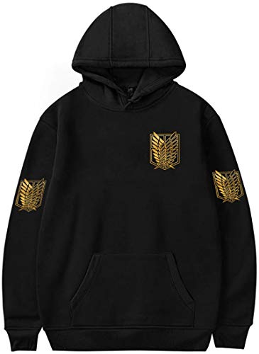 PANOZON Sudadera Attack on Titan para Hombre Chaqueta de Anime con Capucha...