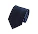 Fabio Farini - Elegante cravatta colori semplici da uomo in 8cm di larghezza in diversi colori per ogni occasione come matrimonio, cresima, ballo di fine anno Blu prugna