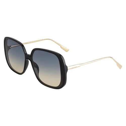 Image of Ted Smith Men's Women's UV Protection Blue Yellow Lens Black Over Sized Sunglasses