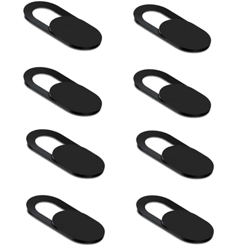 JOS [8 Pack] Webcam Cover, 0.03 inch Ultra Thin Laptop Camera Cover Slide for iPhone iPad MacBook Pro Computer iMac Cell Phone PC Accessories Camera Blocker Slider, Great for Privacy