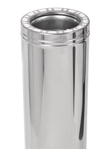 Ventis | Made in USA | Double Wall Class-A All Fuel Stainless Steel Chimney Pipe, 6" X 6"