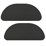 Solaughguy Kühlschrank-Tropffangschale – wasserabsorbierende Kieselgur Matte für Kühlschrank & Kaffeemaschinen-Spender, 21 x 9,5 cm, zuschneidbar, Grau/Schwarz (2er-Pack) (Grau)